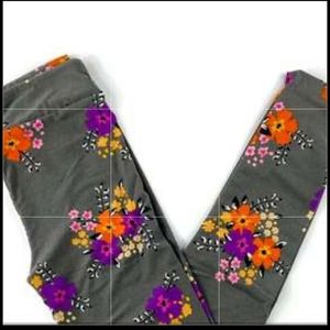 Lularoe L/XL 8-14 Floral Leggings NEW